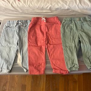 3 pairs of baby pants size 24months